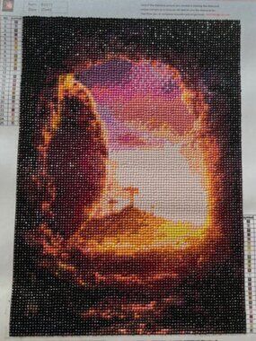 Diamond Painting Finished Completed 3D Wall Art 30x40 cm Religious Diamond Art